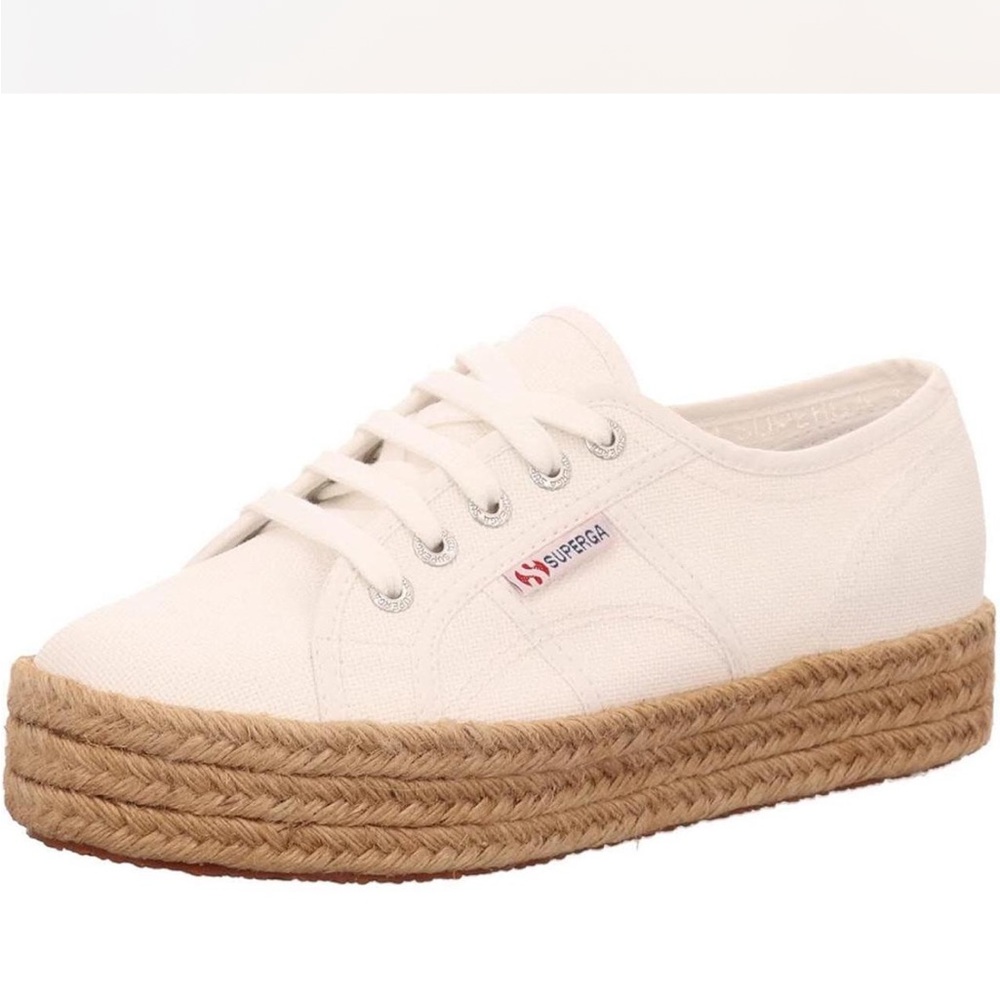 Superga Women's White Espadrille Sneakers